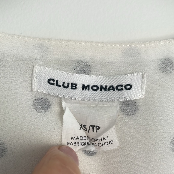 100% silk blouse, Club Monaco | extra small - Picture 4 of 5